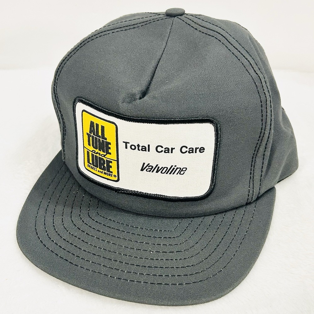 Valvoline Vintage USA Total Car Care Trucker‎ Hat Cap Adjustable Snapback Gray